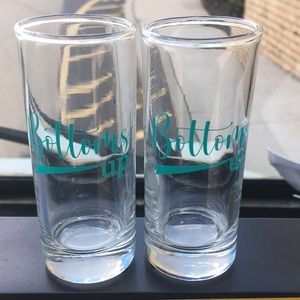 Two shots glasses ,  2.50 oz